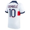 Maillot de Supporter Paris Saint-Germain Dembele 10 Extérieur 2023-24 Pour Enfant